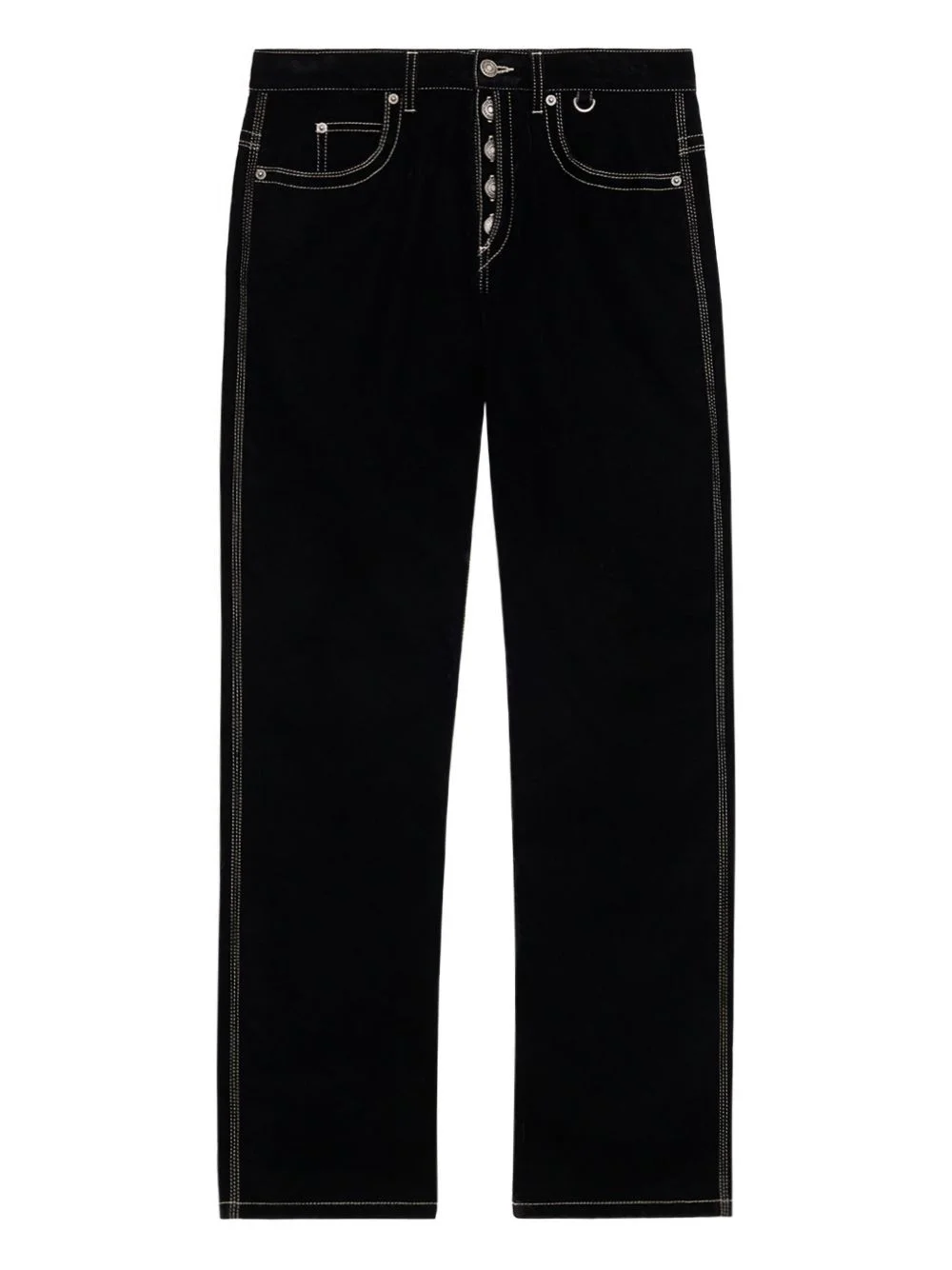 Jeffrey button-fly velvet trousers - 1