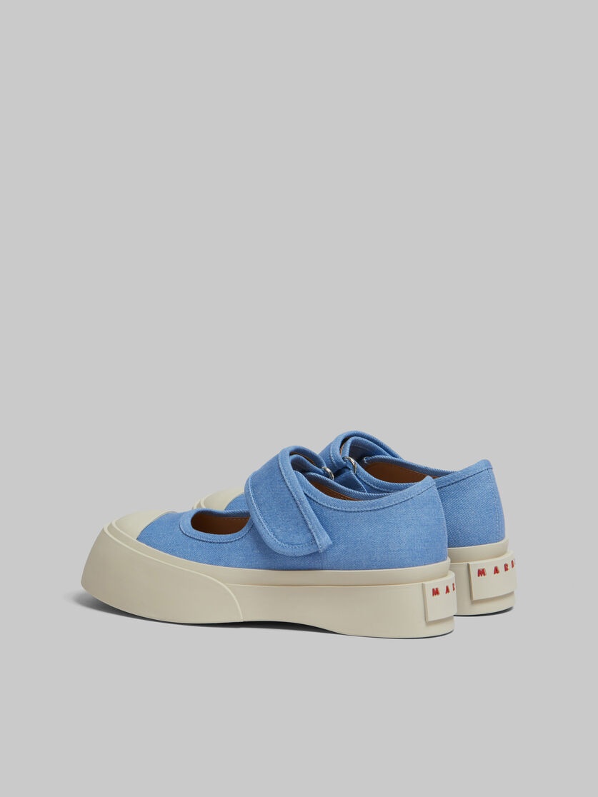 LIGHT BLUE DENIM MARY JANE SNEAKER - 3