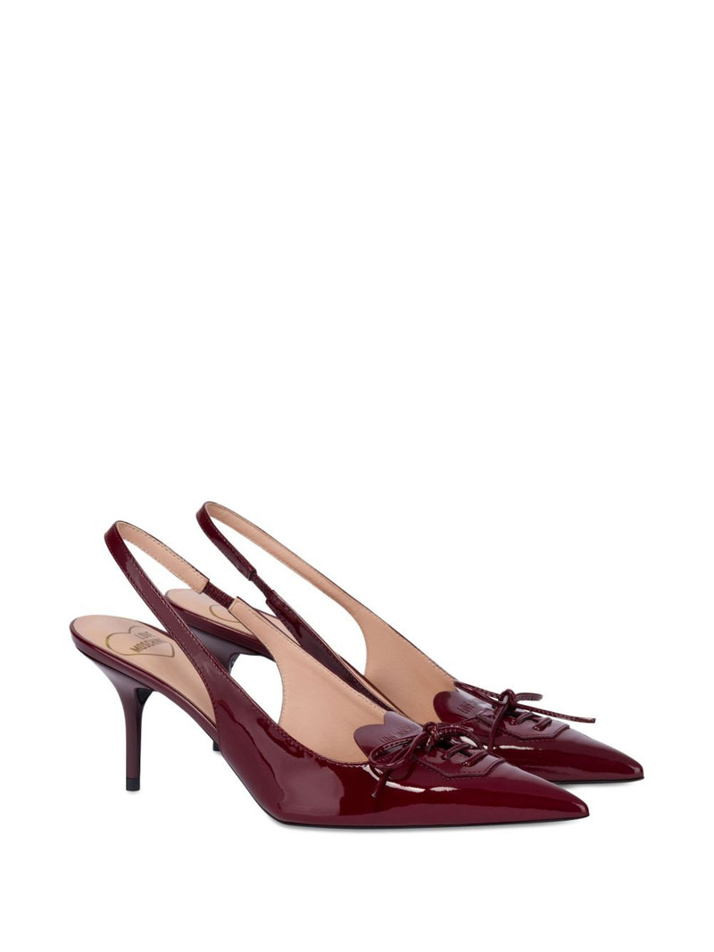 Moschino slingback bow-detail pumps outlook