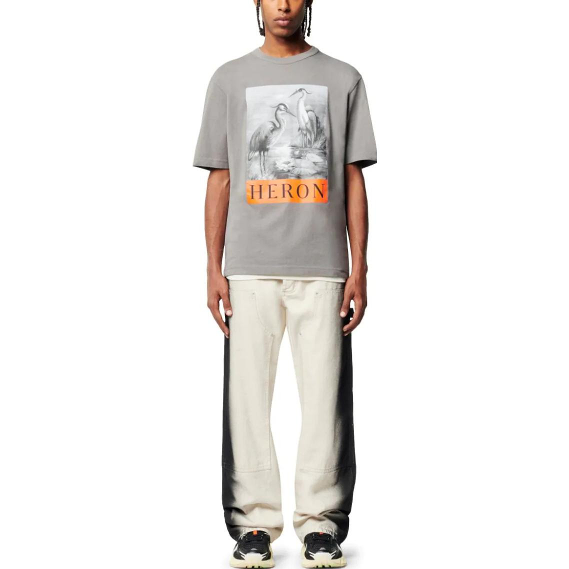 HERON PRESTON Fw22 BW T-shirt 'Grey' HMAA032S23JER0050910 - 3