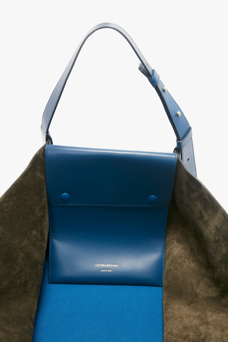 Victoria Beckham W11 Medium Tote In Vibrant Blue outlook