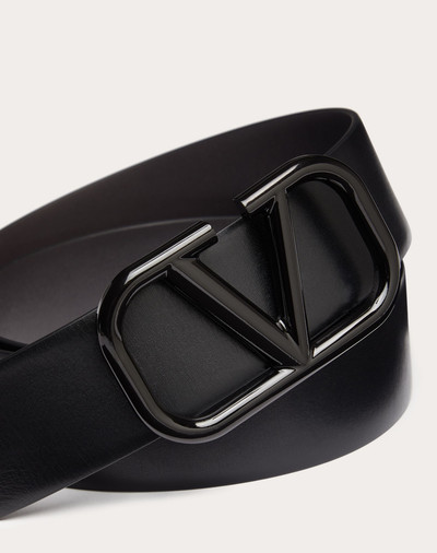 Valentino Reversible VLogo Signature Calfskin Belt outlook