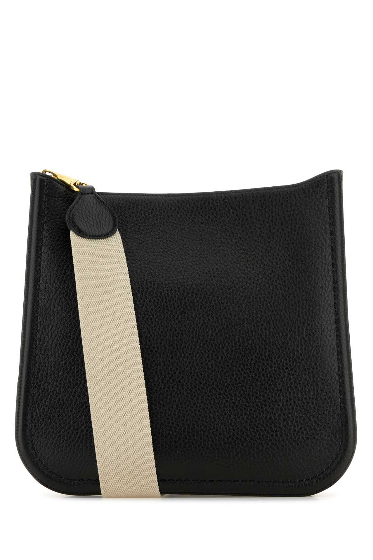 Valentino Garavani Women Black Leather Alltime Shoulder Bag - 3