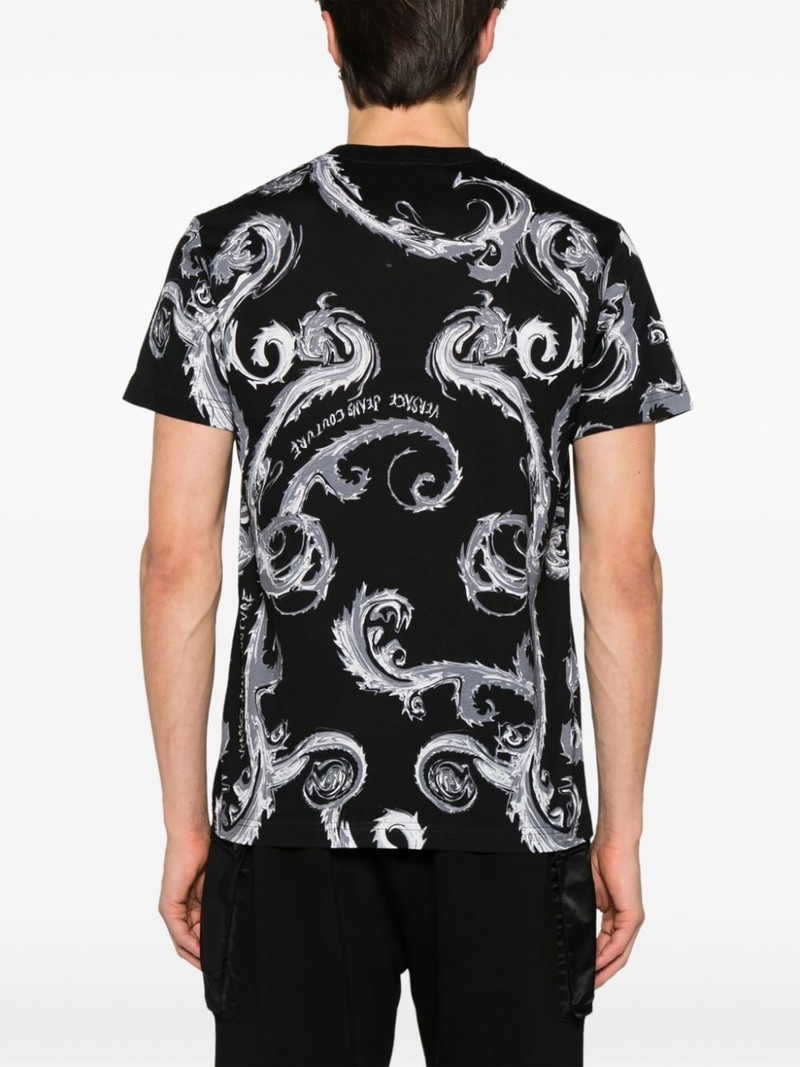 Barocco-print cotton T-shirt 4