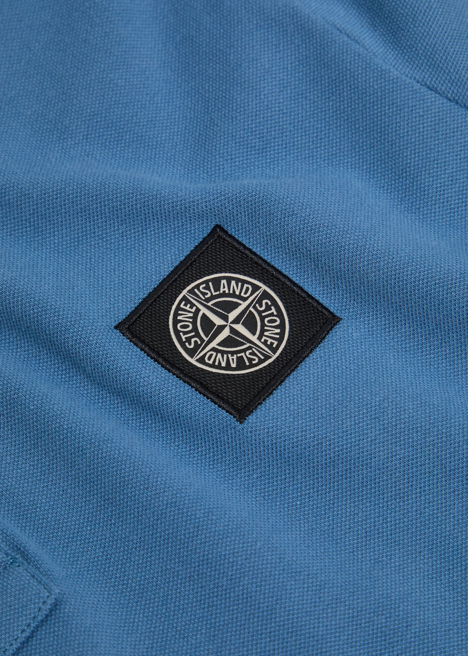 Stone Island Logo Piqué Stretch-cotton Polo Shirt - 5
