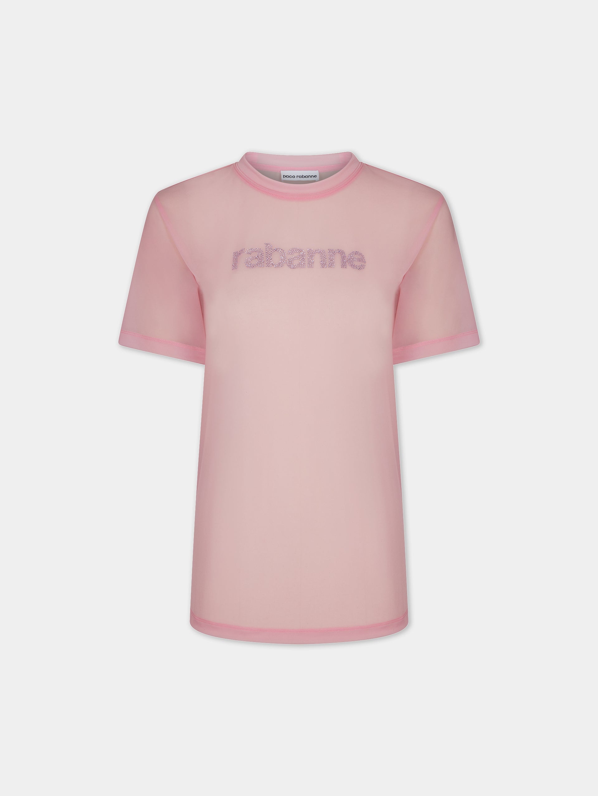 PINK FADED LOGO-PRINTED TOP - 1