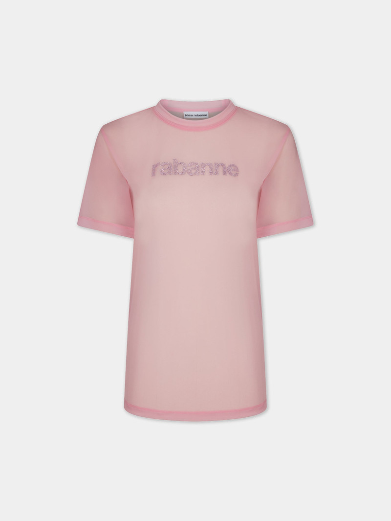 PINK FADED LOGO-PRINTED TOP 1