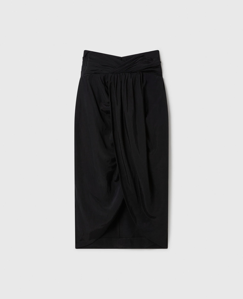 Ruched Wrapped Midi Skirt - 1