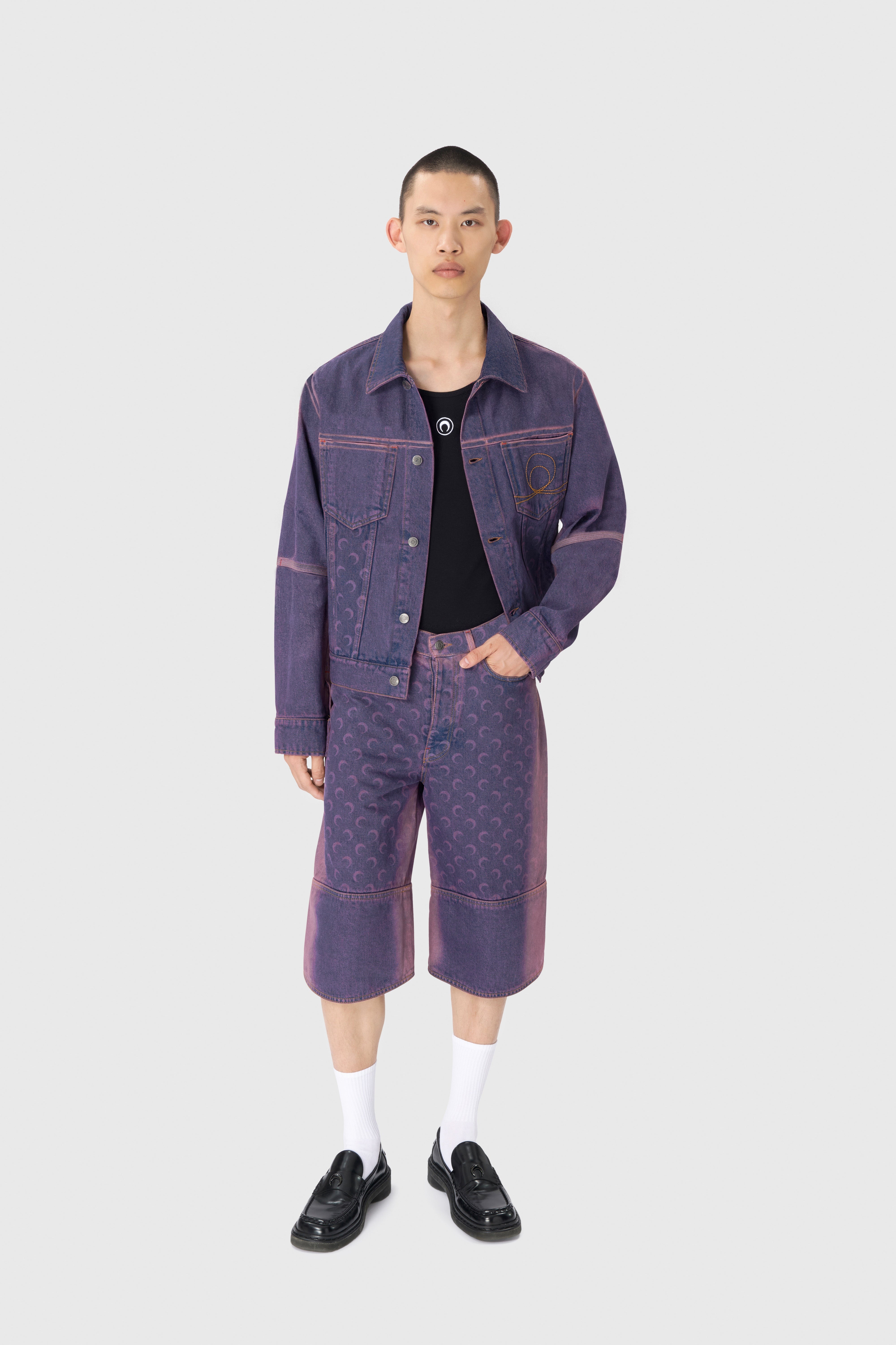 Moon Laser Denim Trucker Jacket - 2