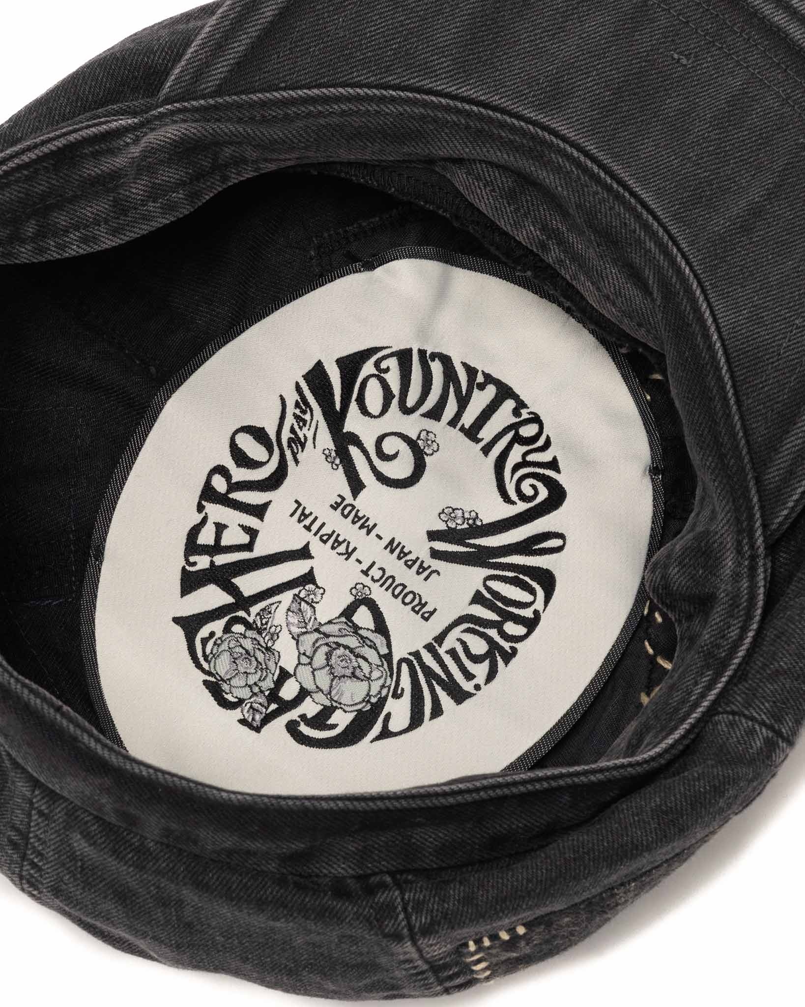Kapital 14oz BLK Denim Casquette (DIXIE FACTORY Remake