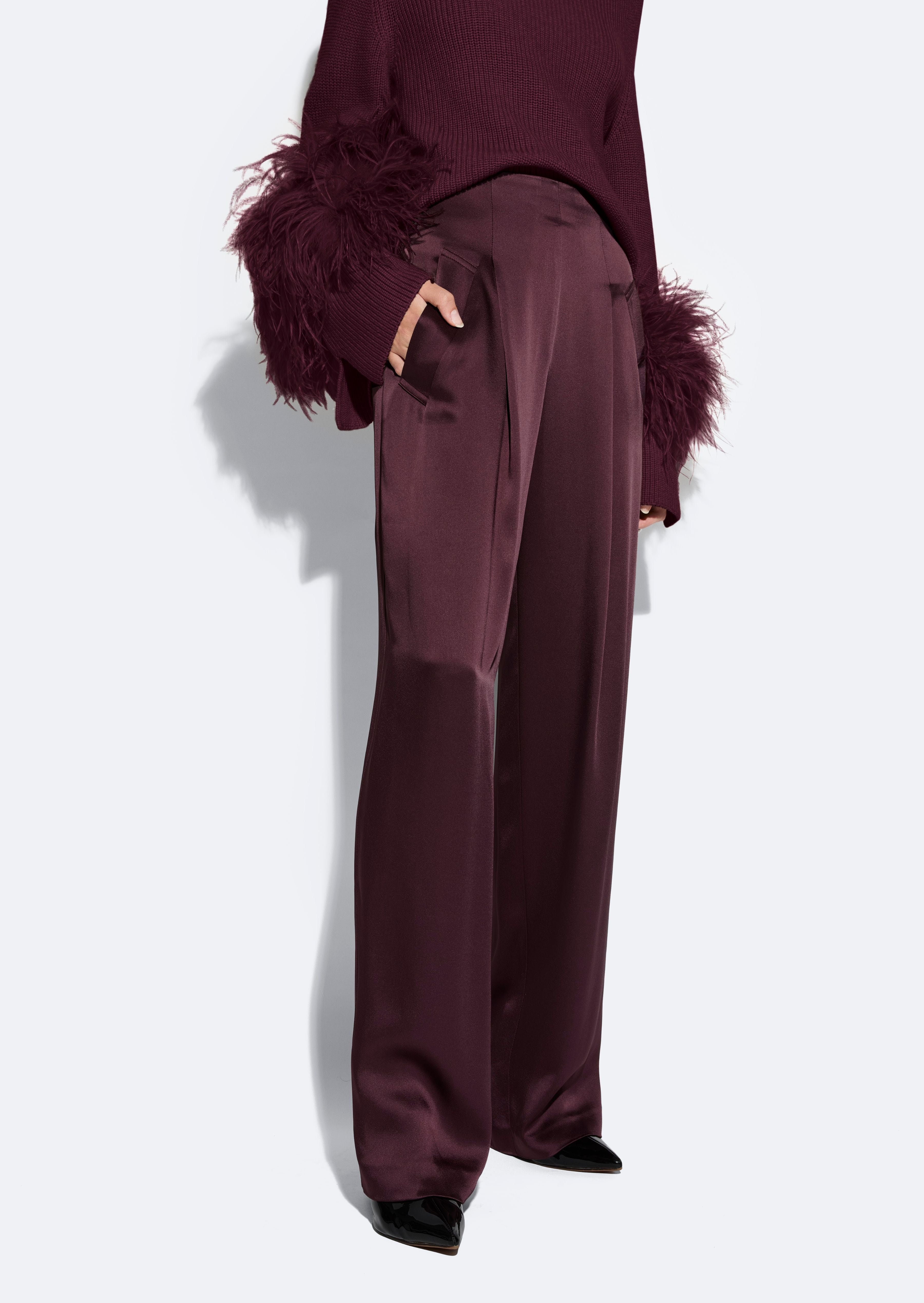 Satin Relaxed Pant - 4