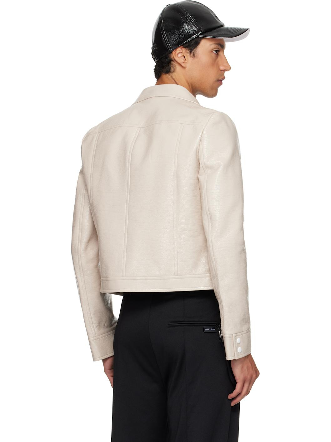 Beige Reedition Vinyl Jacket - 3