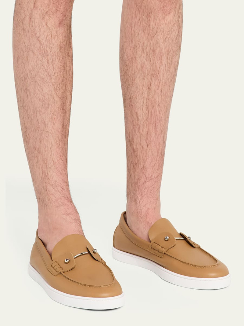 Christian Louboutin Men's Chambeliboat Leather Loafers outlook