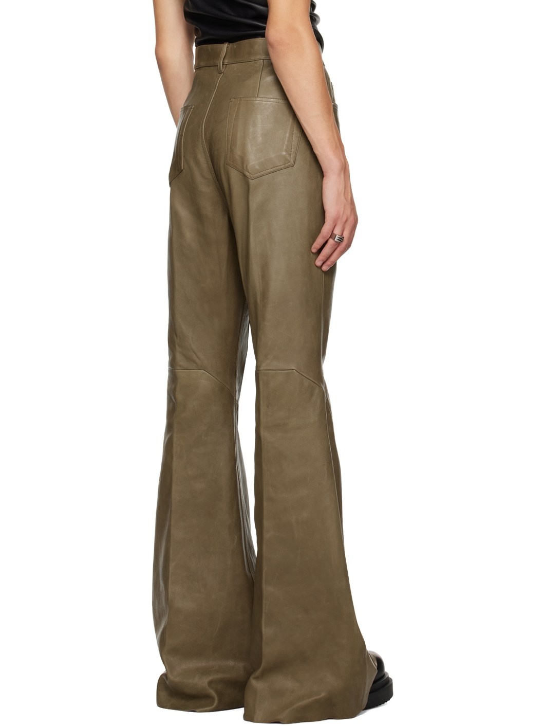 Brown Porterville Bolan Leather Pants - 3