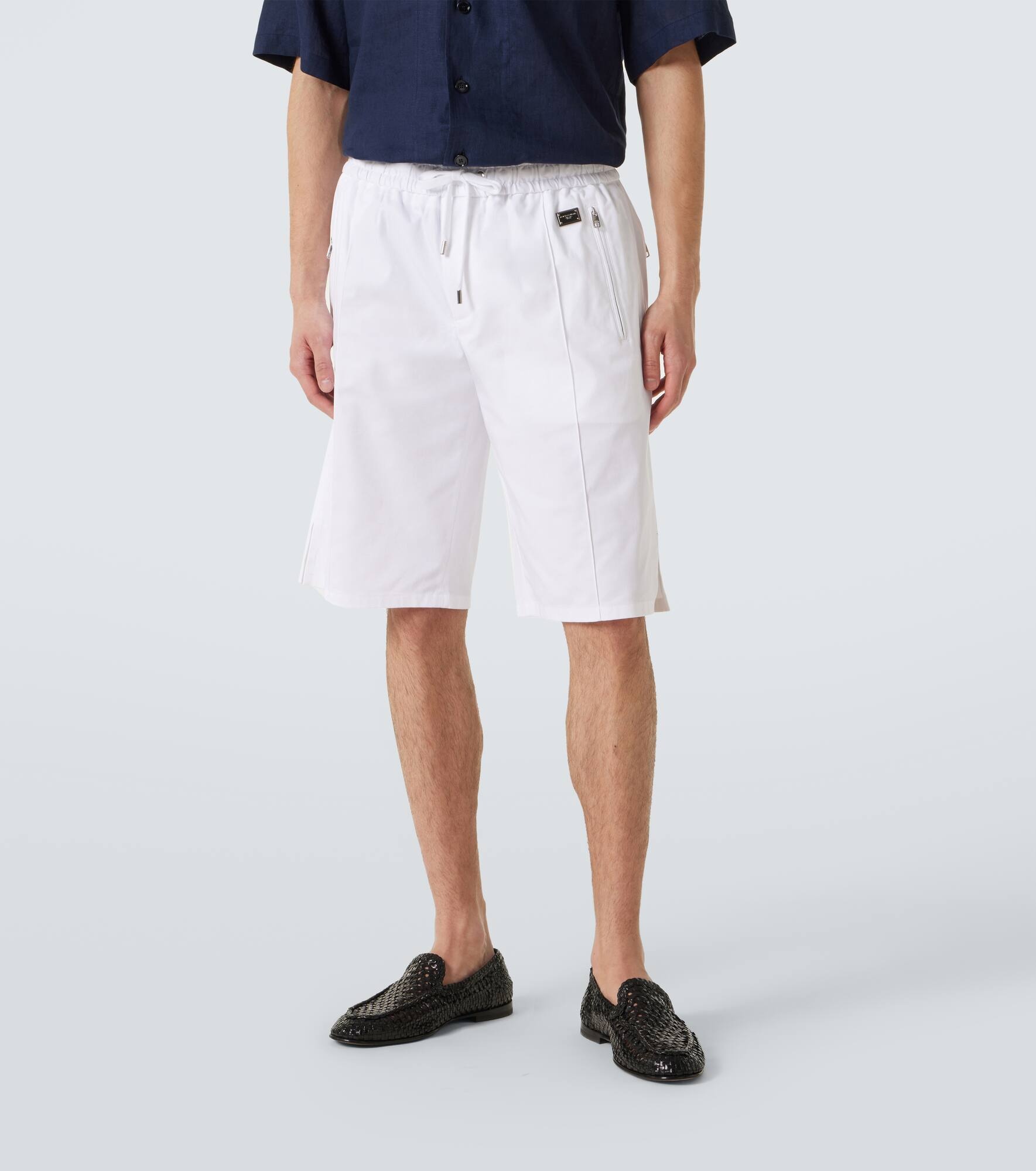 Cotton gabardine Bermuda shorts - 3