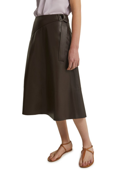 Yves Salomon Belted Leather Midi Skirt outlook