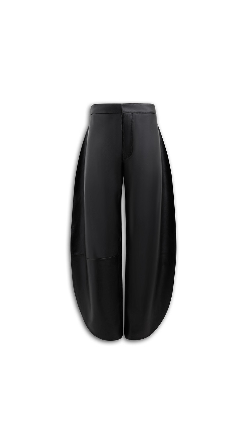 LEATHER PETAL PANTS 1