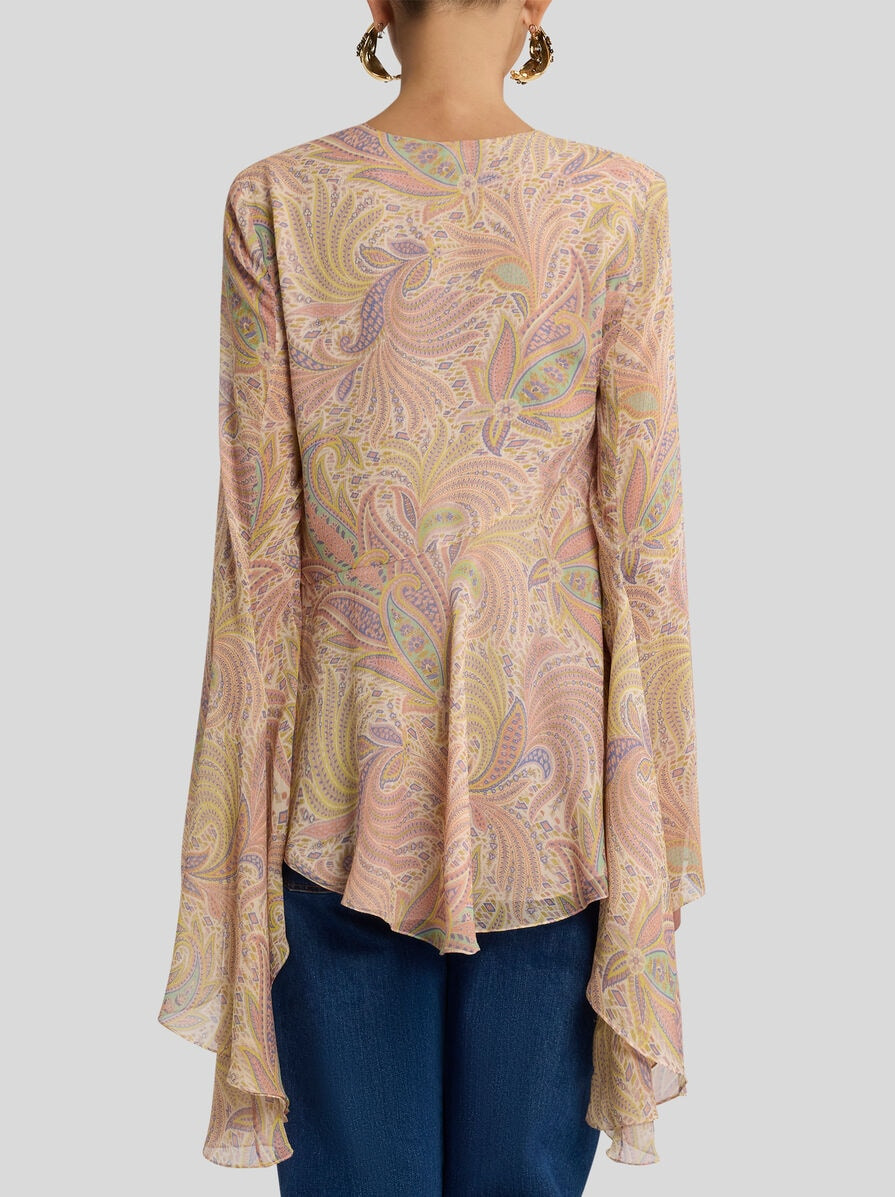 ASYMMETRIC SILK TOP - 4