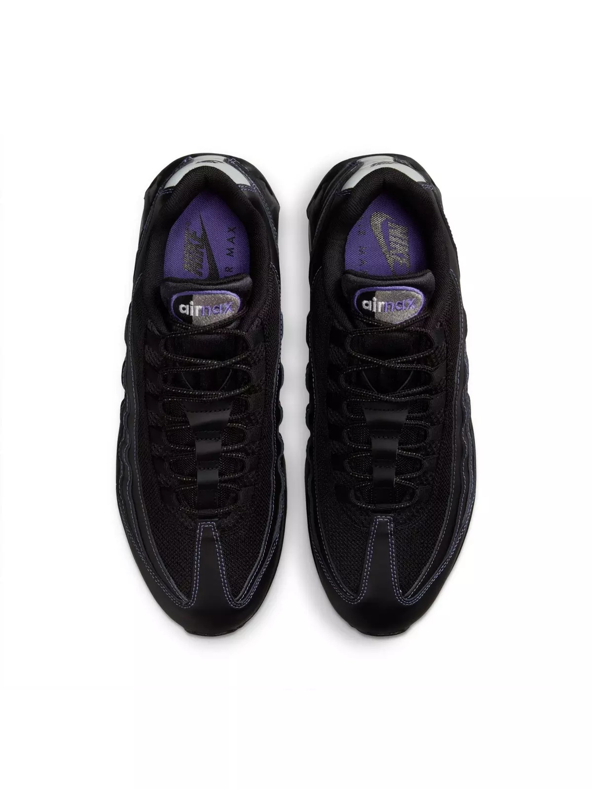 Air Max 95 OG "Black/Persian Violet/Wolf Grey" Men's Shoe - 6