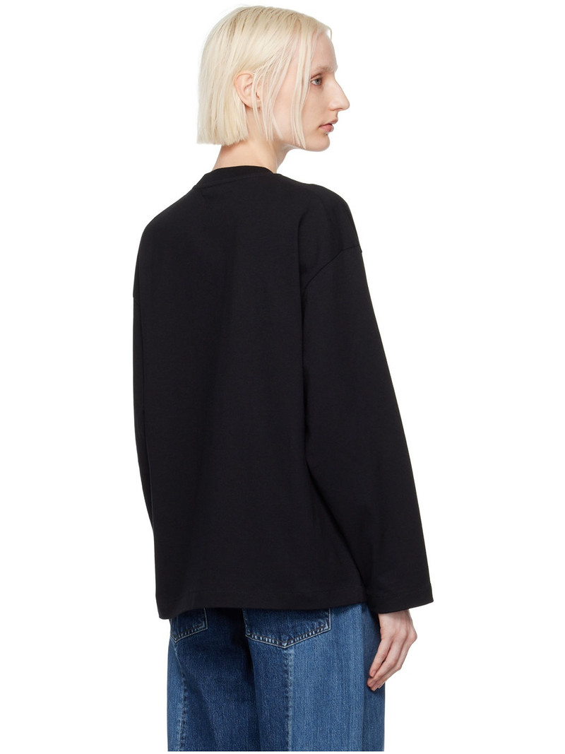 Black Printed Long Sleeve T-Shirt 3