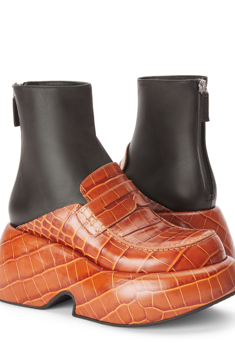 Wedge loafer boot in calfskin 5