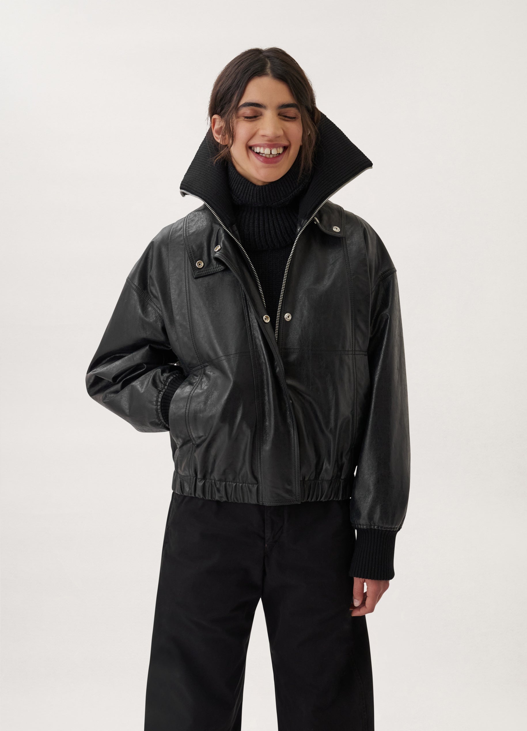 LEATHER BLOUSON
CRINKLED LEATHER - 2