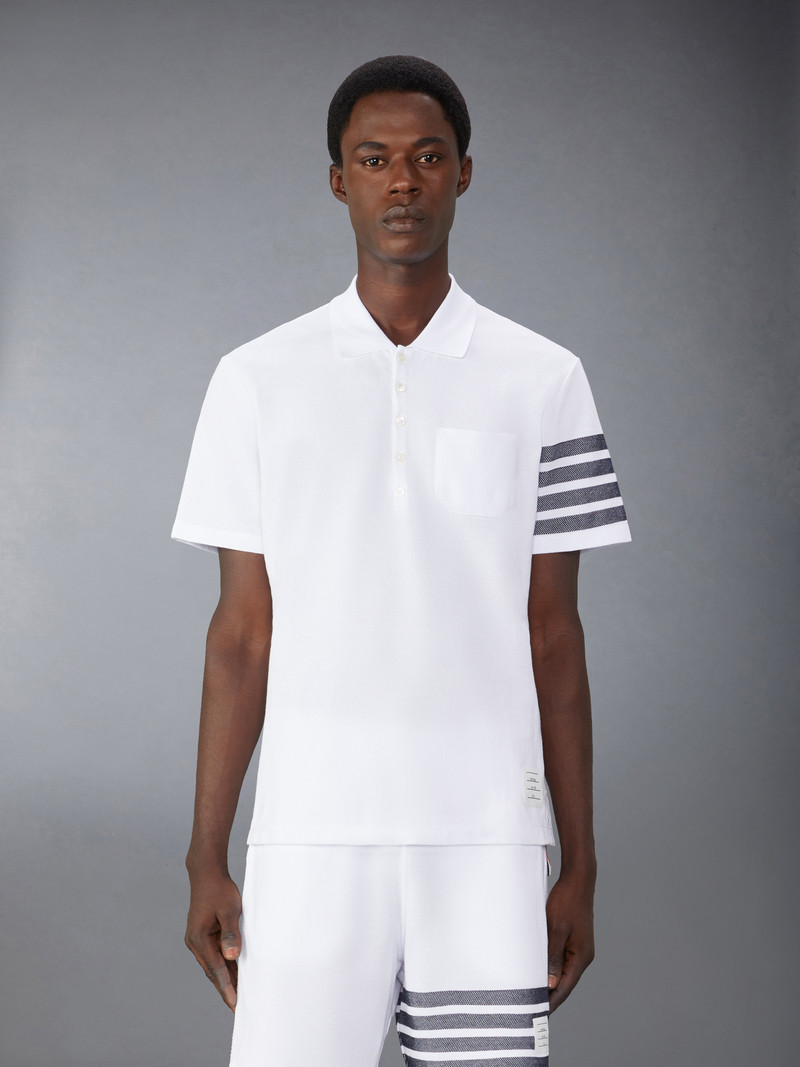 4-Bar cotton polo shirt 1