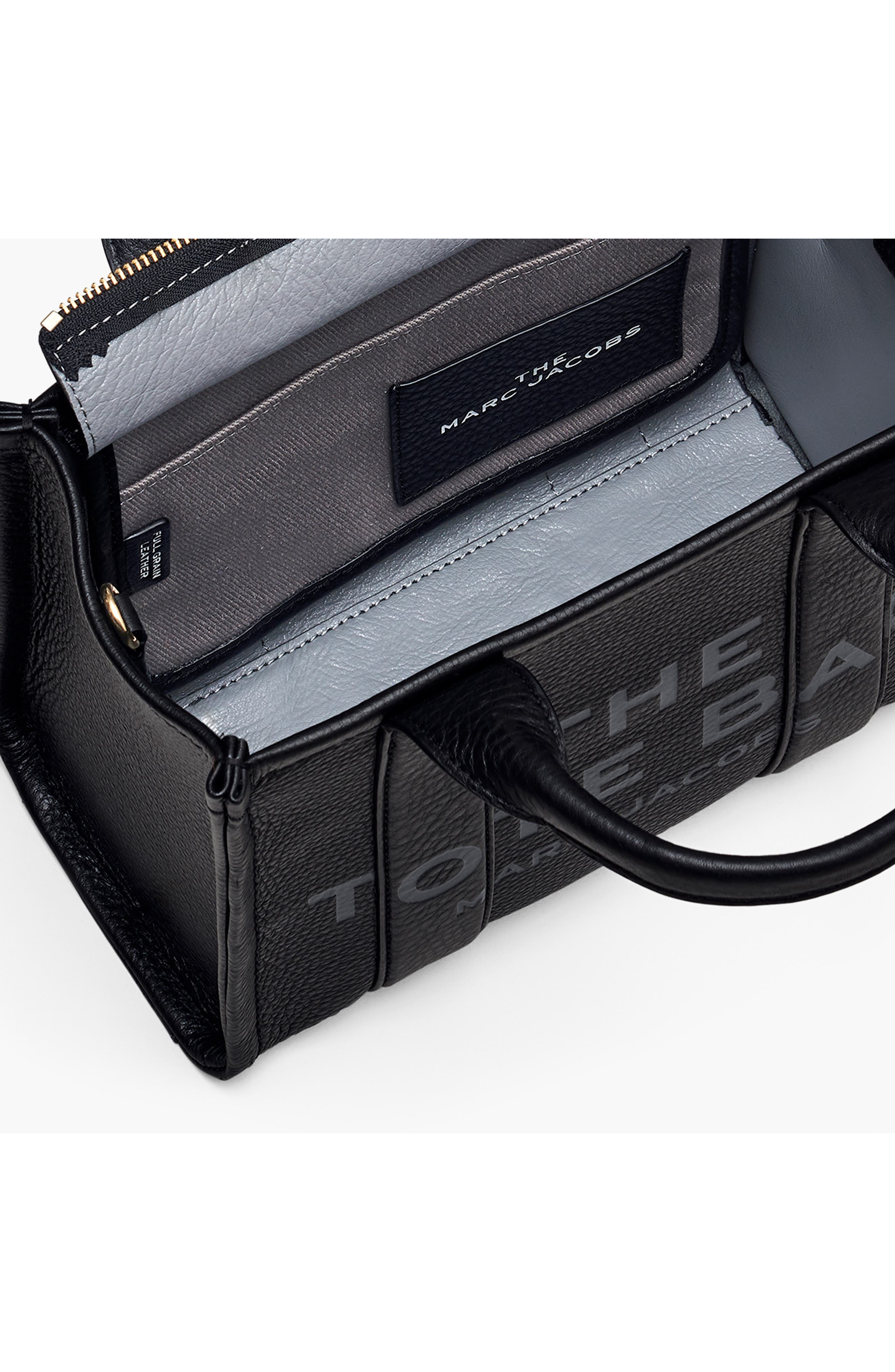 Marc Jacobs The Leather Small Tote Bag in Black at Nordstrom - 4