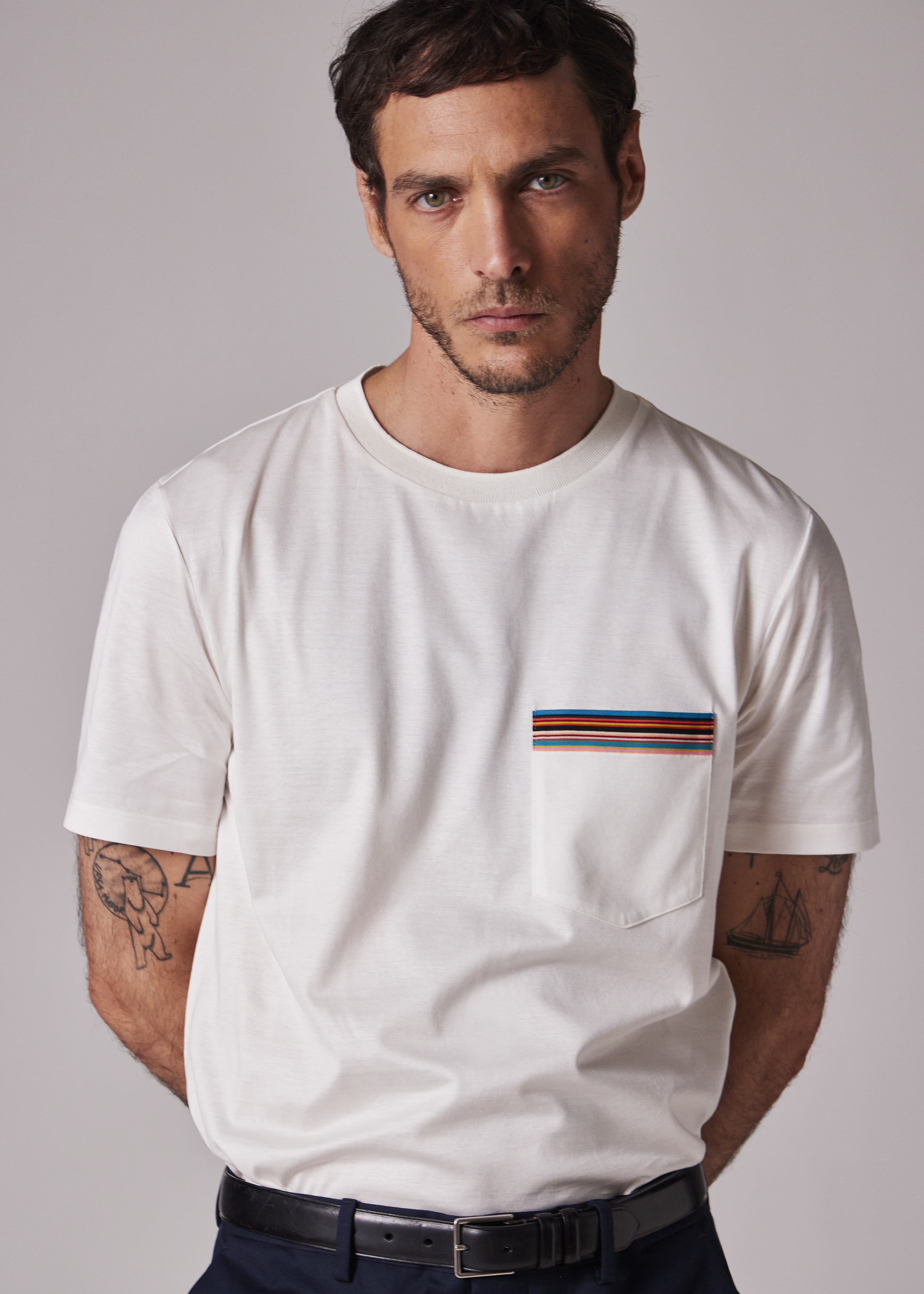 'Signature Stripe' Pocket T-Shirt - 3