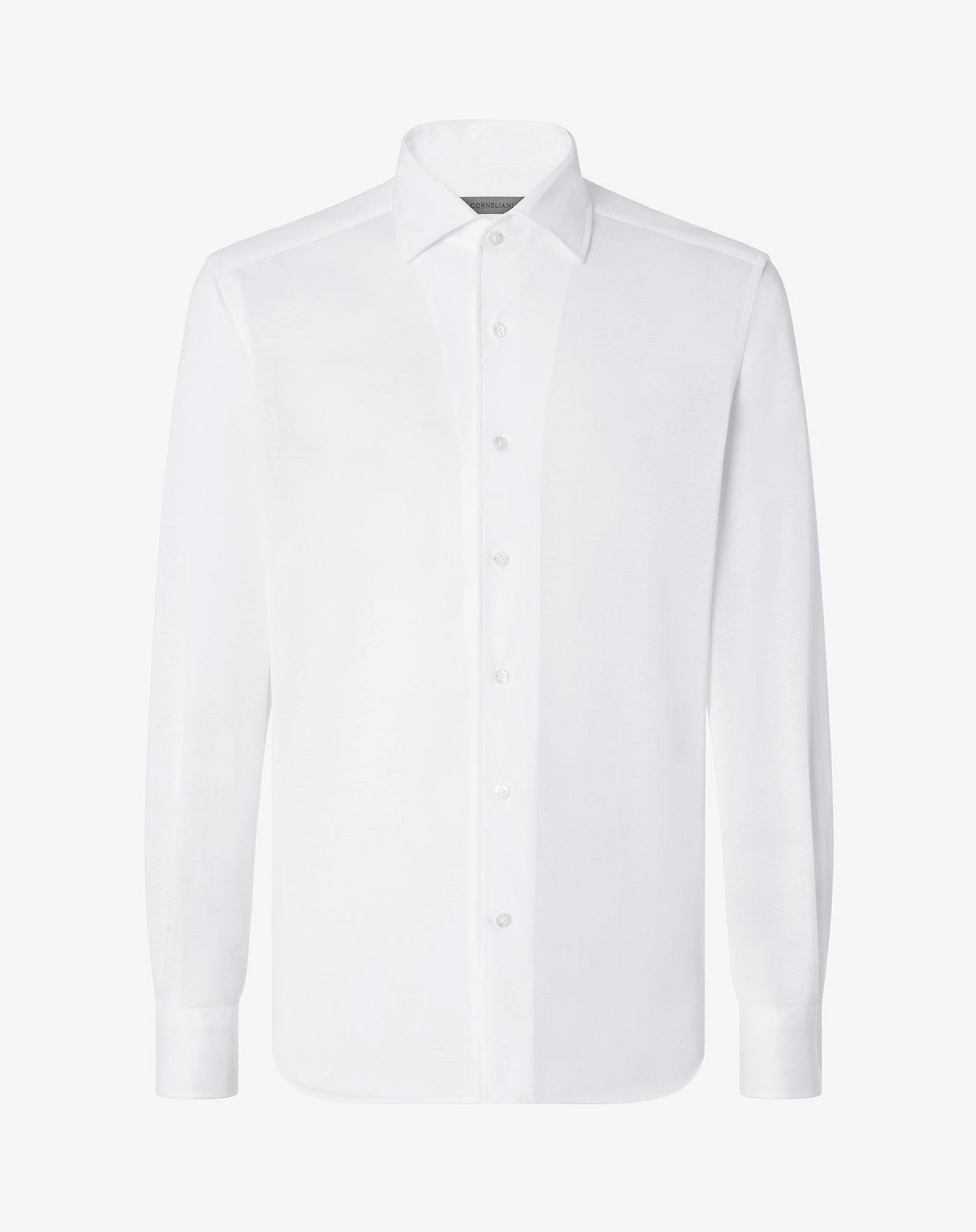 White Oxford cotton jersey shirt - 1