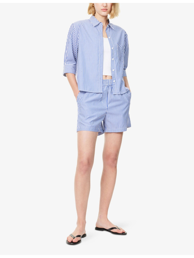 rag & bone Lucia Stripe-Print Cotton Shirt outlook
