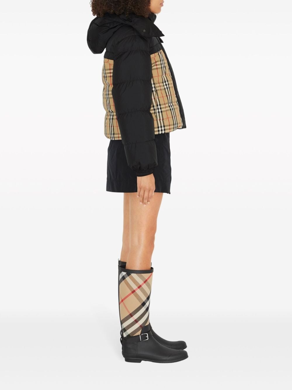 reversible Haymarket check puffer jacket - 3