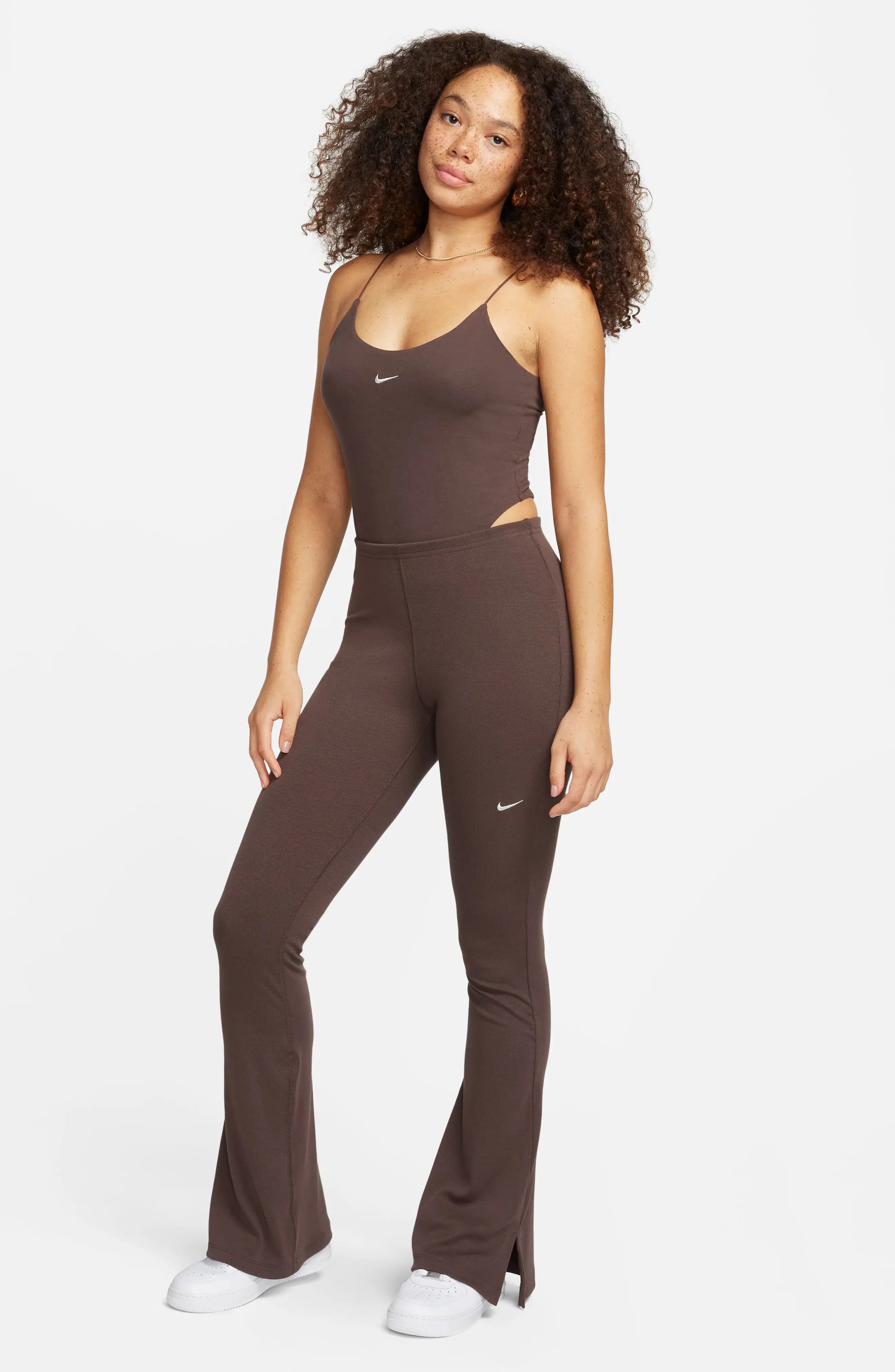 Sportswear Camisole Bodysuit in Baroque Brown/Sail - 9