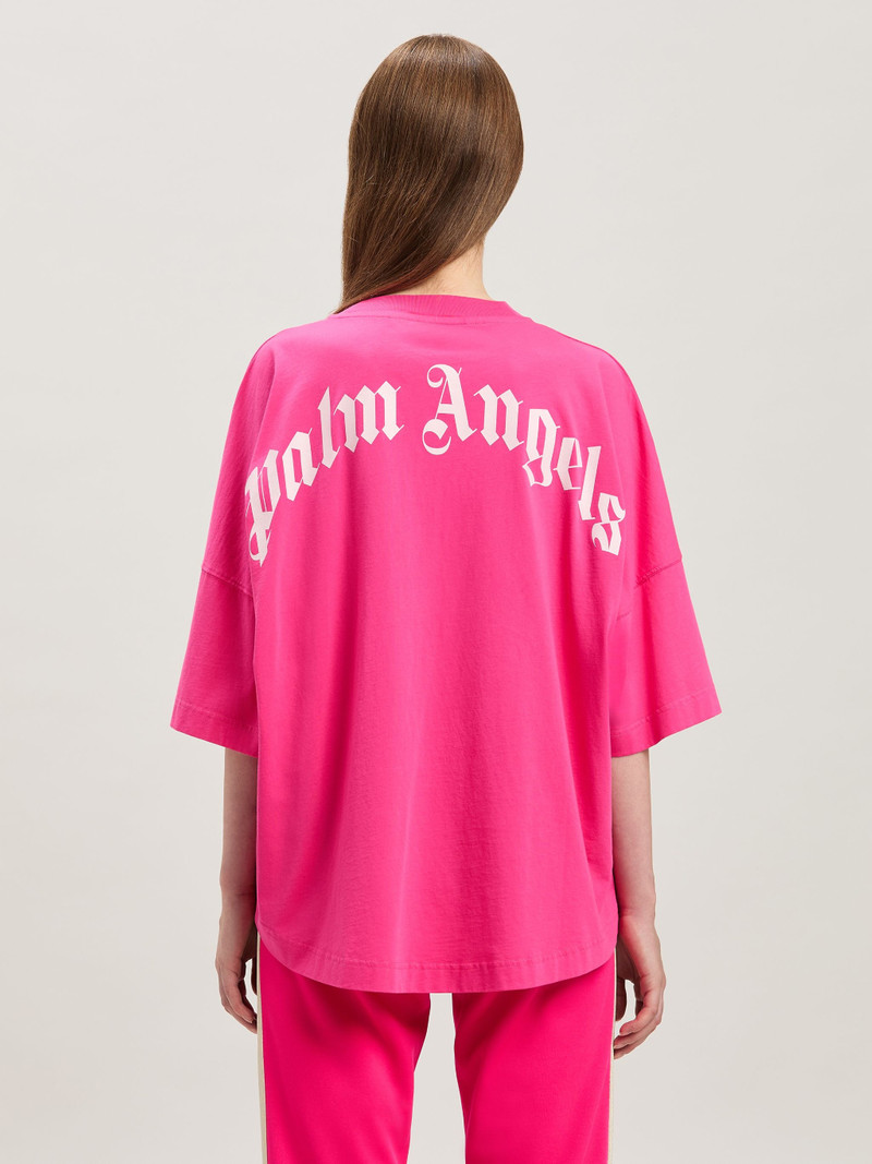 Curved Logo oversize T-shirt 5
