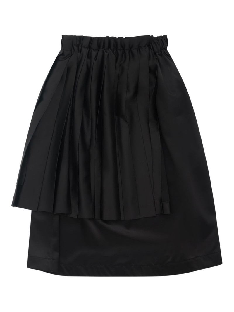 Noir Kei Ninomiya pleated midi skirt outlook