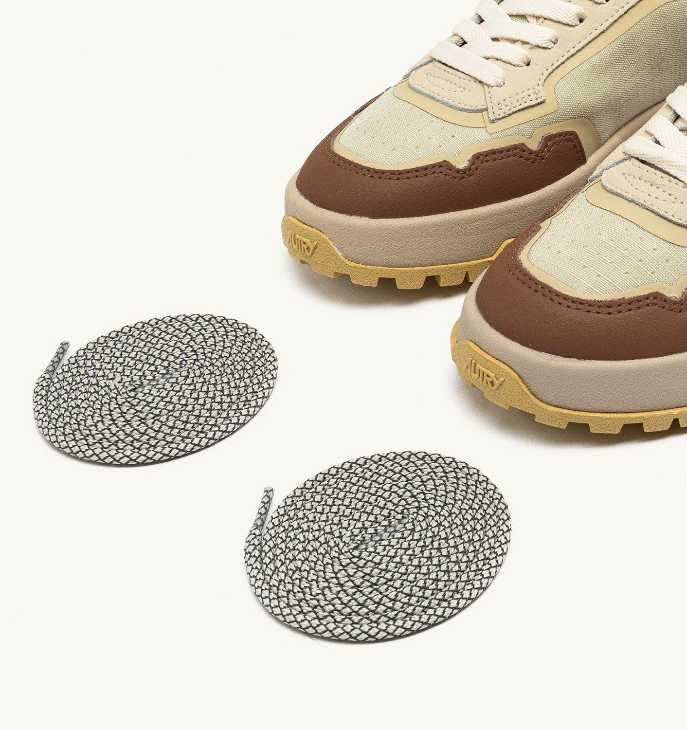 WILDPACE LOW SNEAKERS IN RIPSTOP NYLON AND LEATHER COLOR FOG AND THRUSH - 7