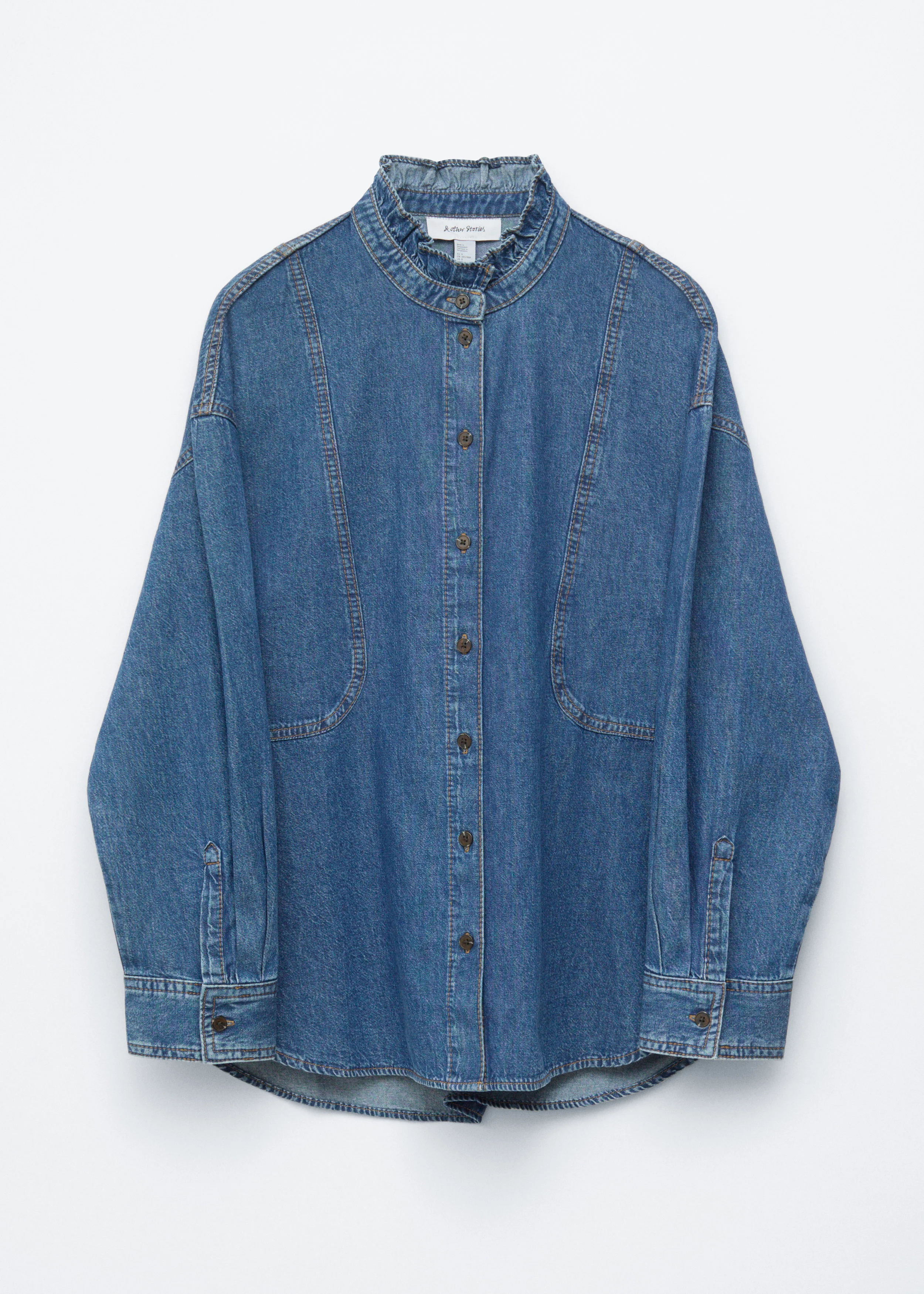 Oversized Denim Blouse - 1