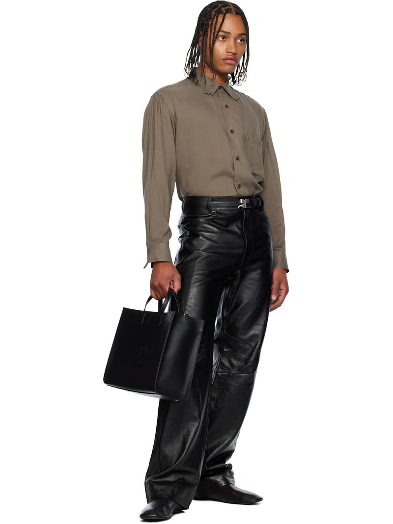 Black Heritage AC Leather Tote 4