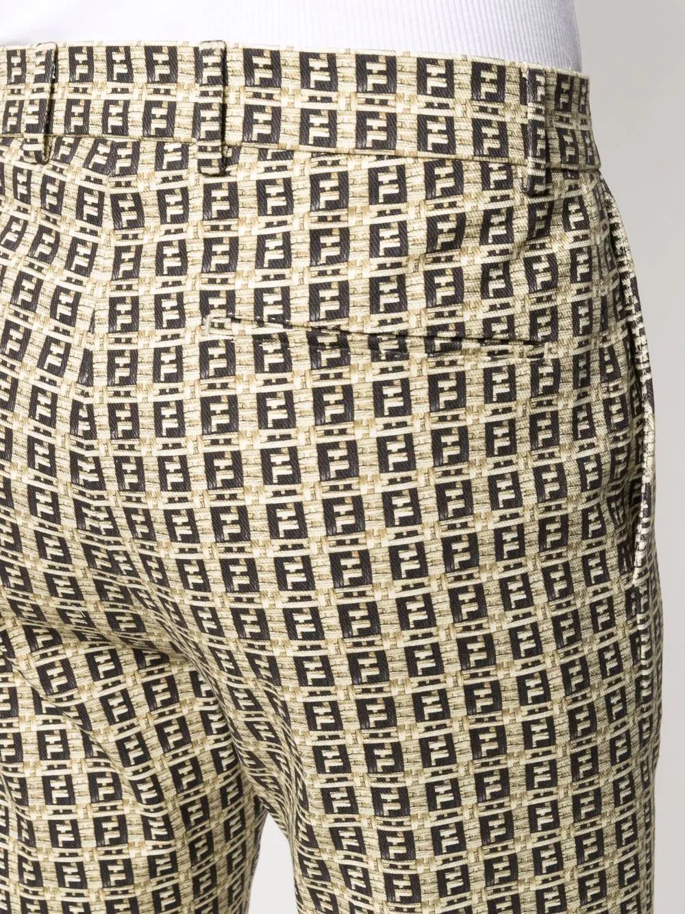 FF-print mid-rise trousers - 5