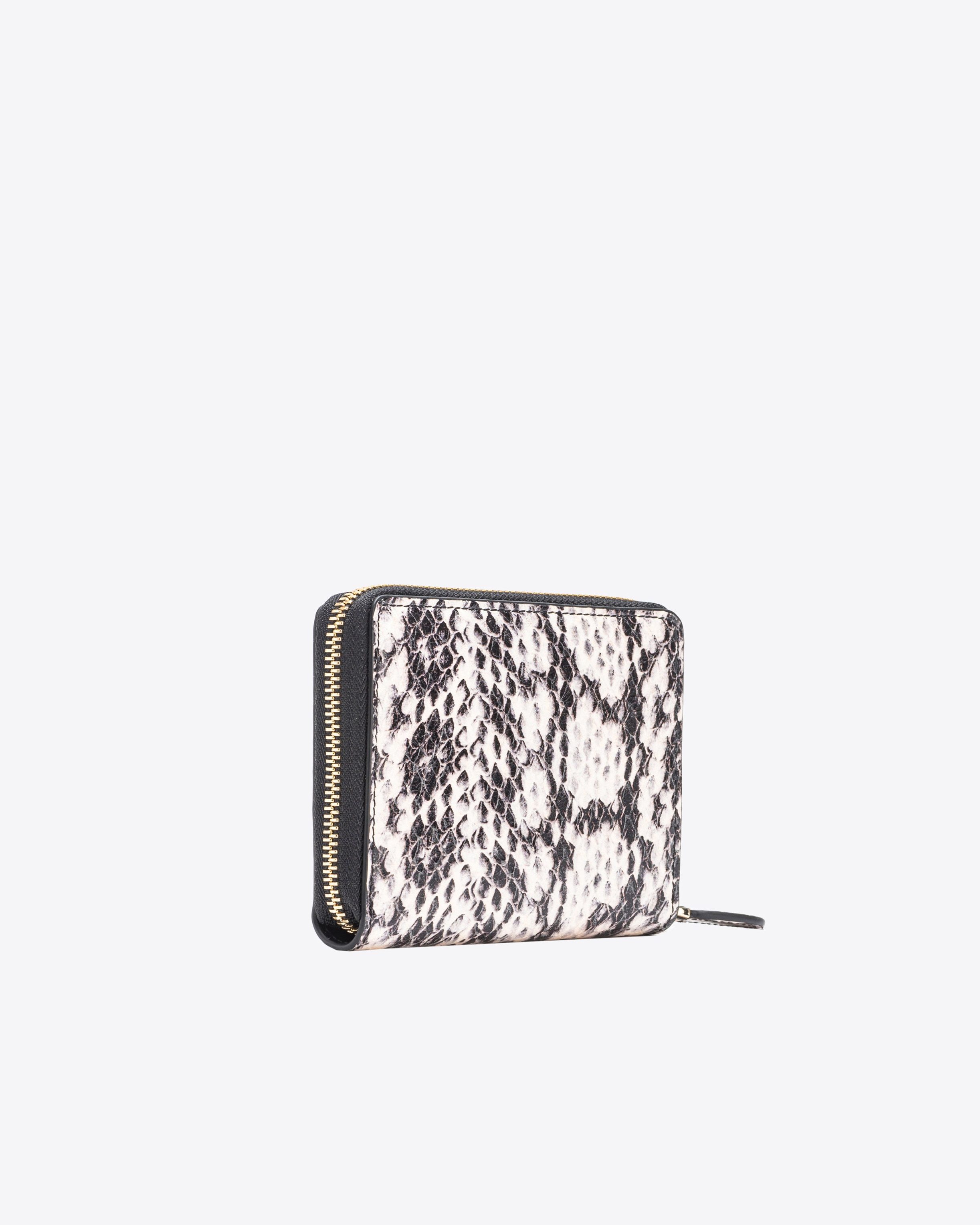 PINKO GALLERIA SQUARE WALLET IN TWO-TONE PYTHON-PRINT LEATHER - 2