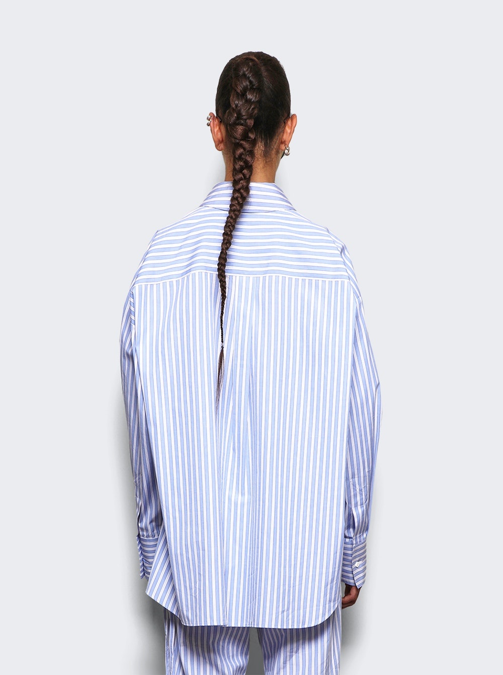 Striped Shirt White And Navy - 5