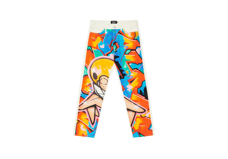 PALACE ZOMBY DENIM JEANS WHITE 1