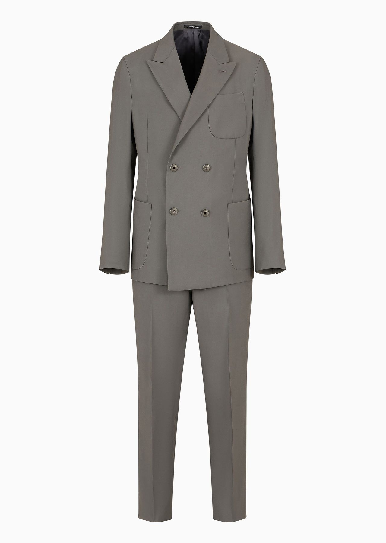 Double-breasted suit in flowing peach-feel rayon - 1