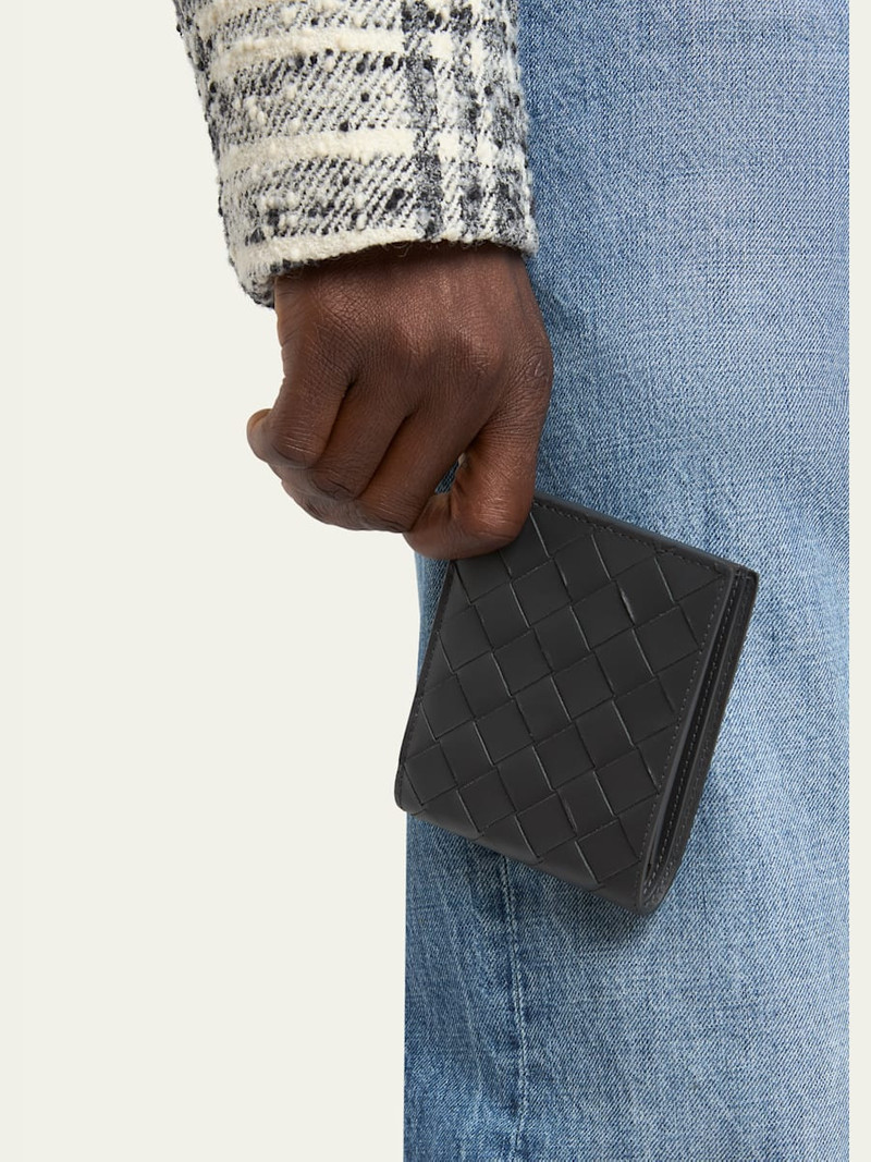 Bottega Veneta Men's Intrecciato Leather Multicolor-Interior Bifold Wallet outlook