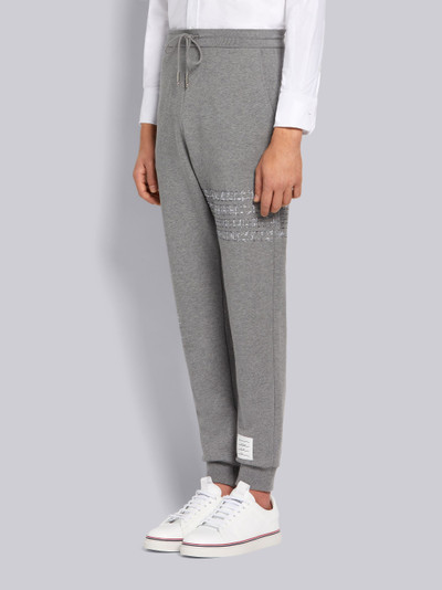 Thom Browne Medium Grey Lightweight Loopback Terry Mending Stitch Sweatpants outlook