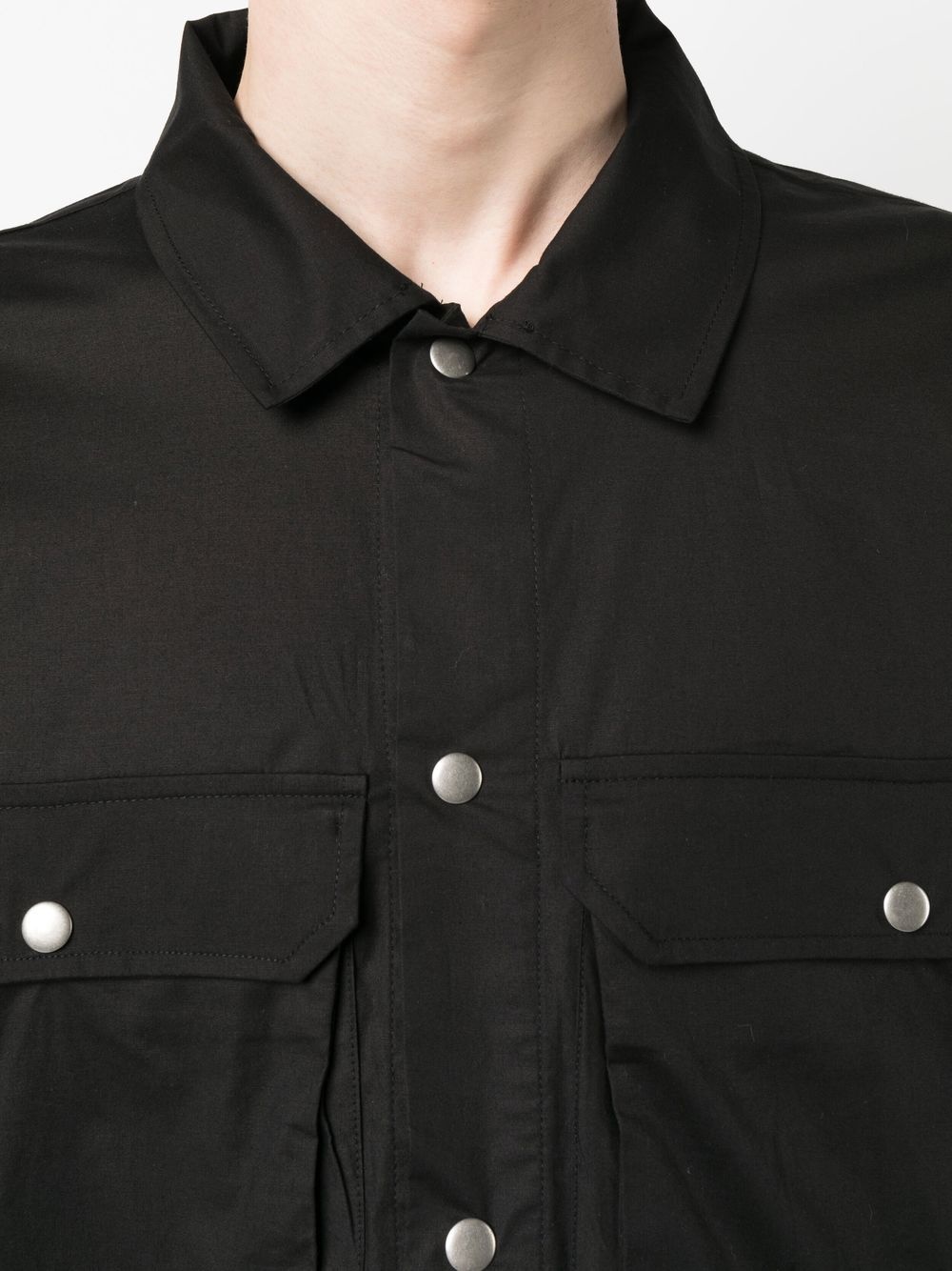 long-sleeved press-stud shirt - 5