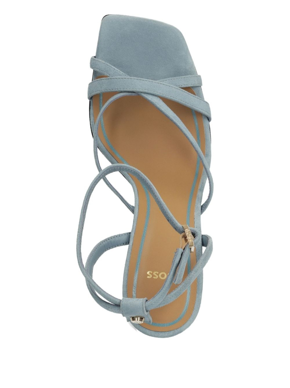100mm Rose crossover-strap sandals - 3