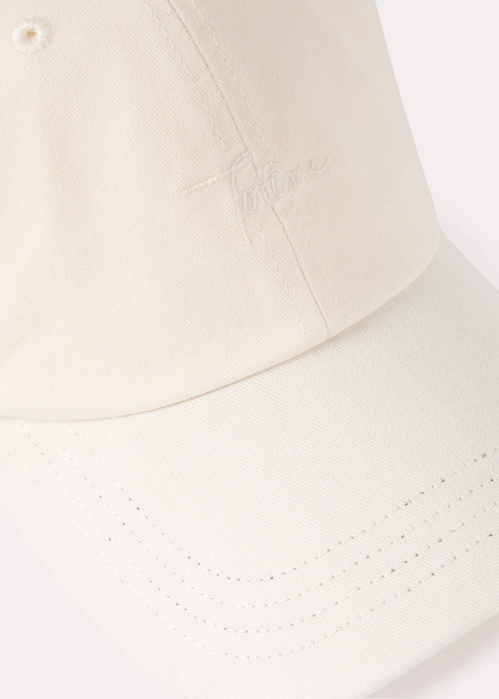 Embroidered soft cap vanilla - 4