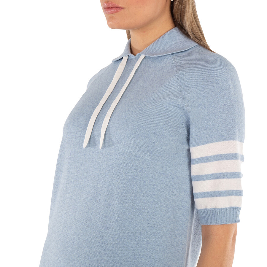 Thom Browne Jersey Stitch Raglan Sleeve Polo Collar Dress - 2