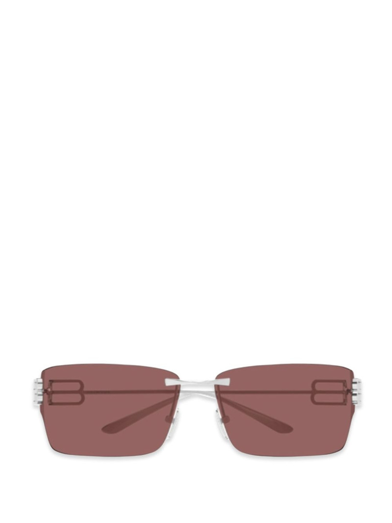 rimless logo-detail sunglasses 1
